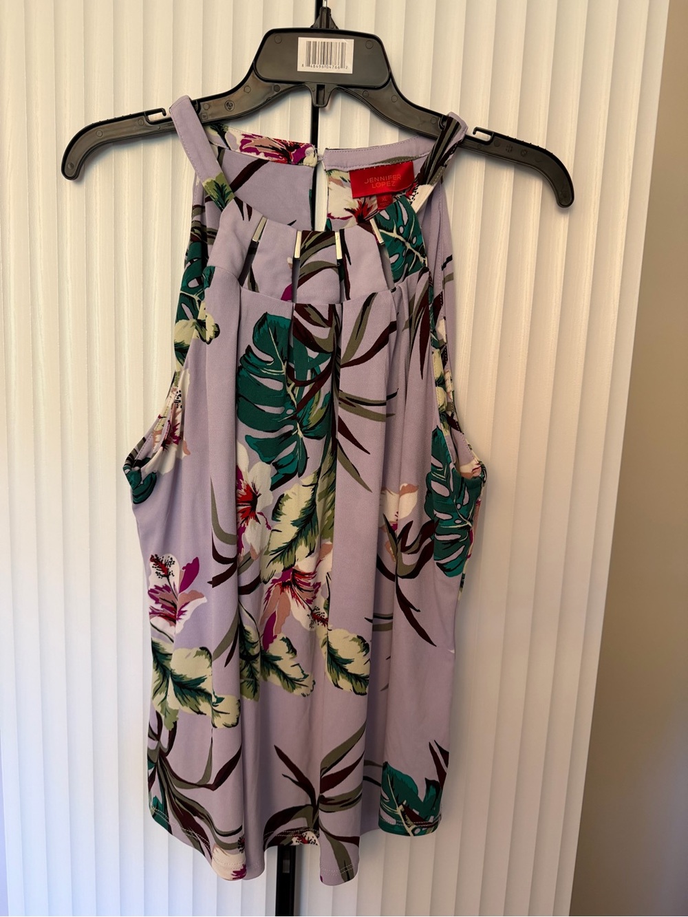 Jennifer Lopez Lavender Tropical Halter Size XL